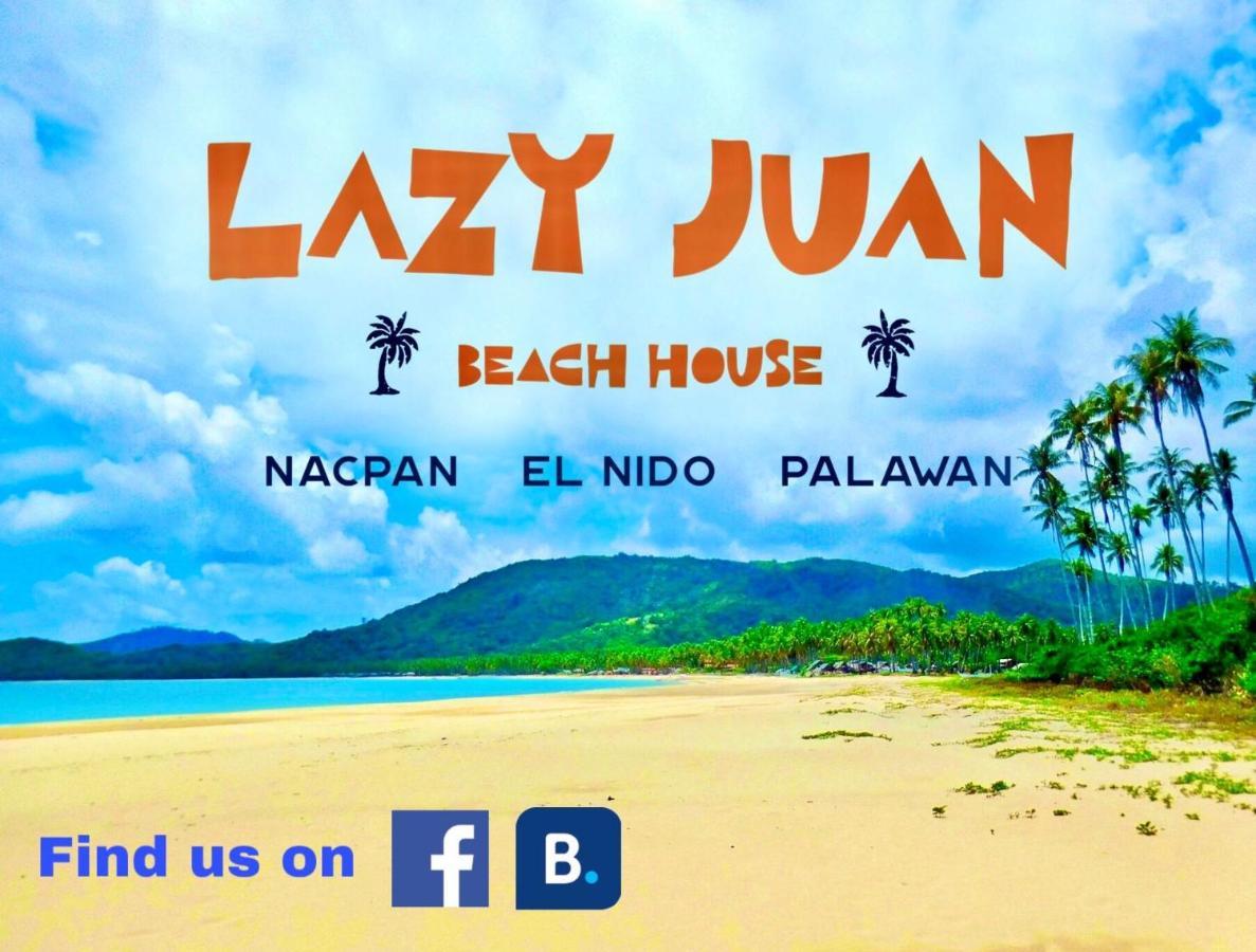 Lazy Juan Beach House Nacpan El Nido Kültér fotó