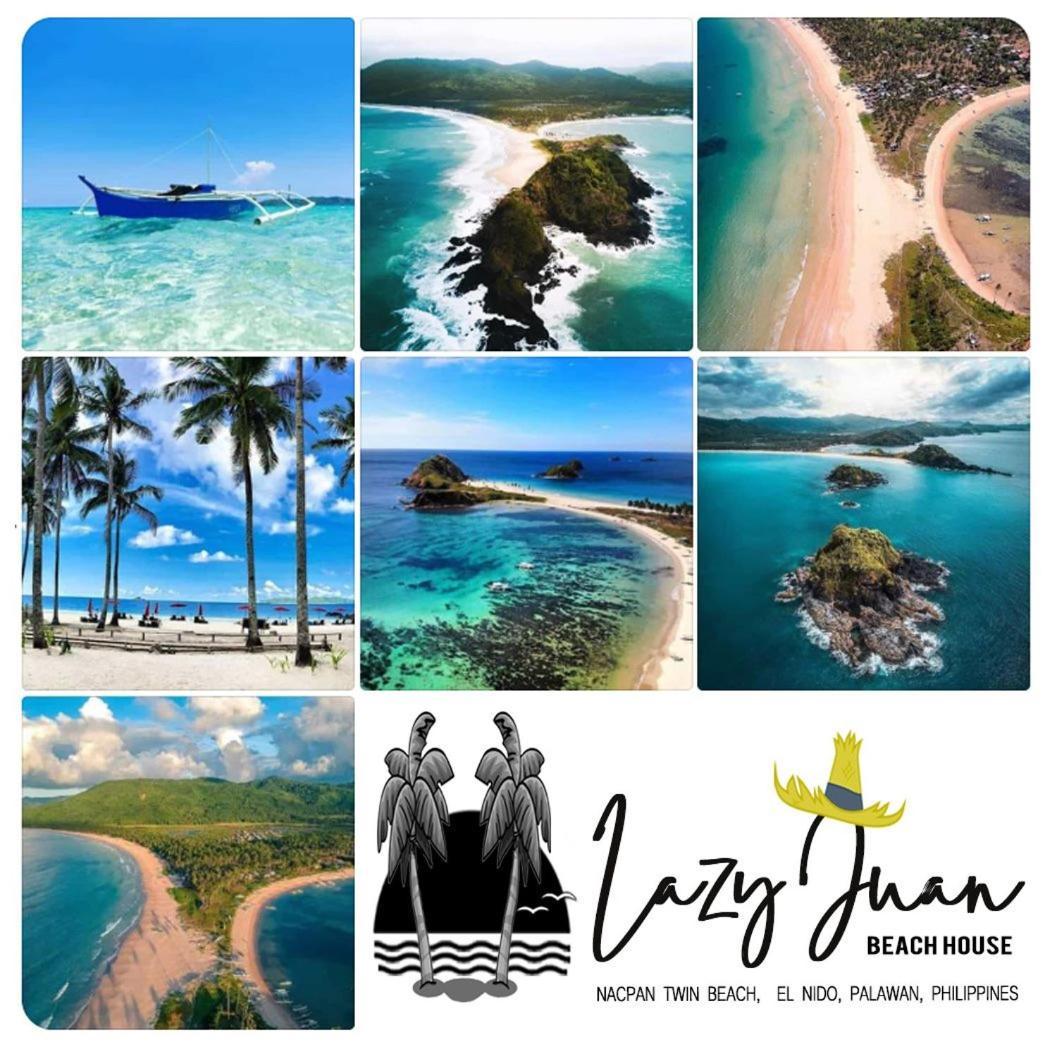 Lazy Juan Beach House Nacpan El Nido Kültér fotó